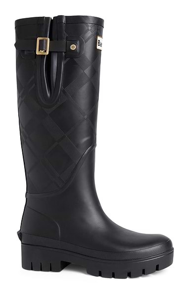 Ladies Barbour Leighton Tartan Tall Wellies