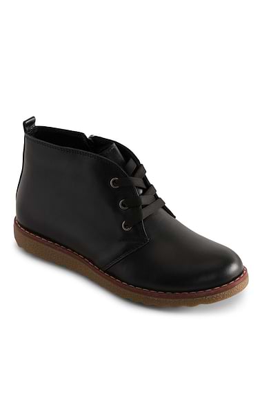 Ladies Leather Desert Boots