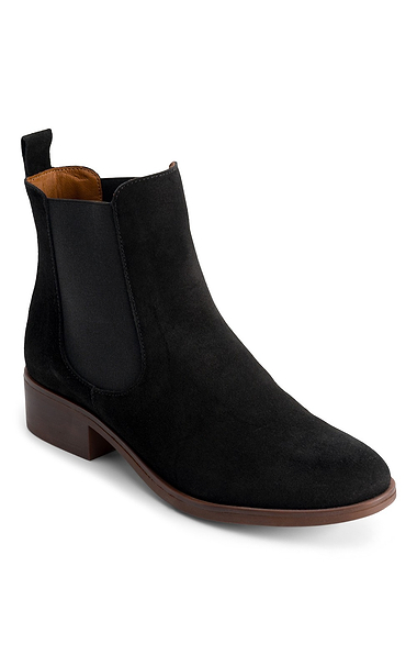 Ladies Smart Suede Chelsea Boots