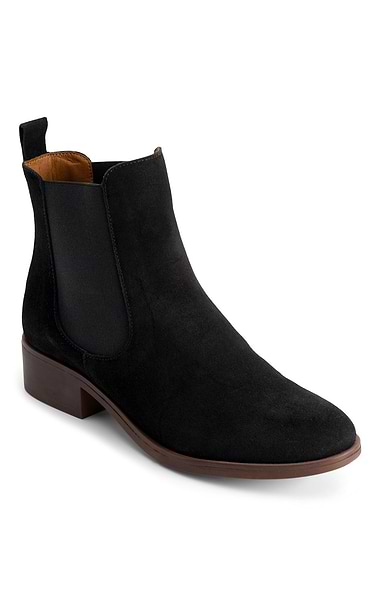 Ladies Smart Suede Chelsea Boots