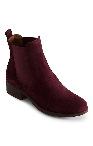 Ladies Smart Suede Chelsea Boots