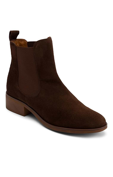 Ladies Smart Suede Chelsea Boots