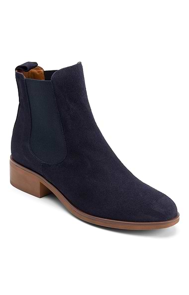 Ladies Smart Suede Chelsea Boots