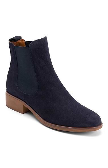 Ladies Smart Suede Chelsea Boots