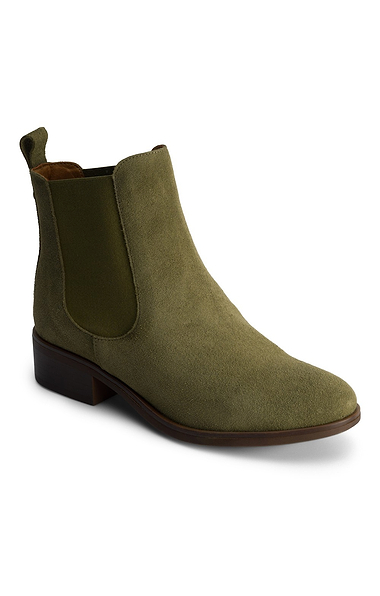 Ladies Smart Suede Chelsea Boots