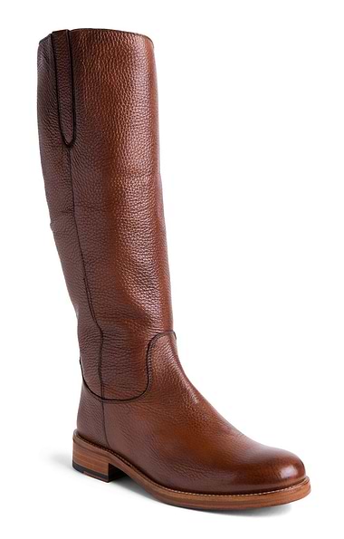 Ladies Tan Deer Skin Tall Boots