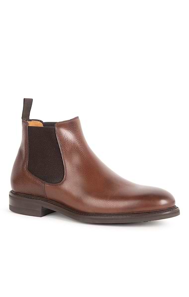 Men's Grain Leather Chelsea Boots