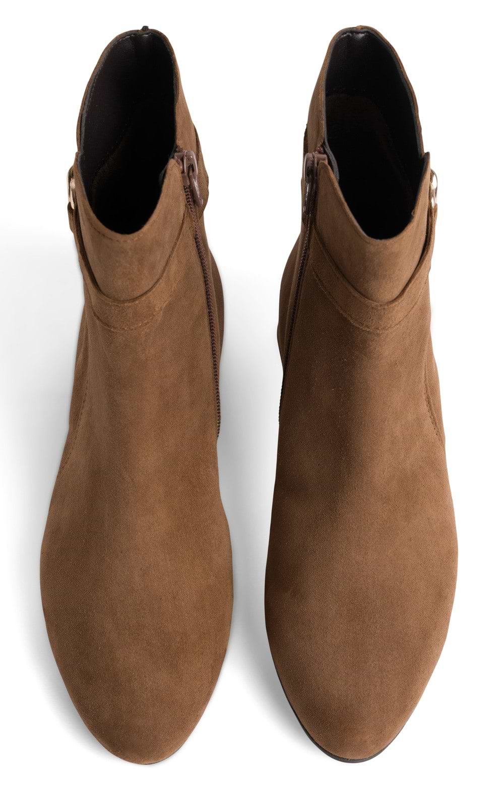 Gabor Women's Ankle Boots With Faux Fur Cuff - 5 Big Kid Size, Velour Upper & Side Zip - View #3