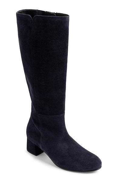 Ladies Gabor Ashby Suede Medium Heel Long Boots