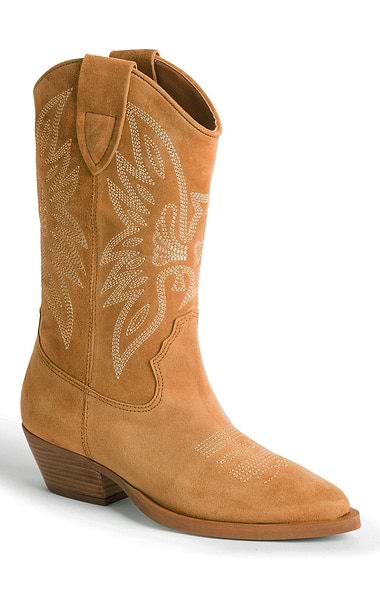 Ladies Embroidered Cowboy Boots