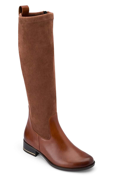 Ladies Leather Suede Long Boot
