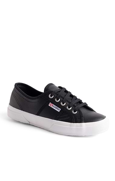 Ladies Superga Leather Trainers