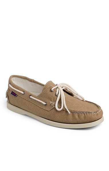 Men's Sebago Portland Washed Canvas Boat Shoe
