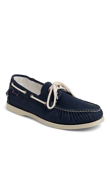 Men's Sebago Portland Washed Canvas Boat Shoe