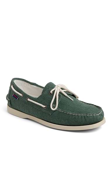 Men's Sebago Portland Washed Canvas Boat Shoe