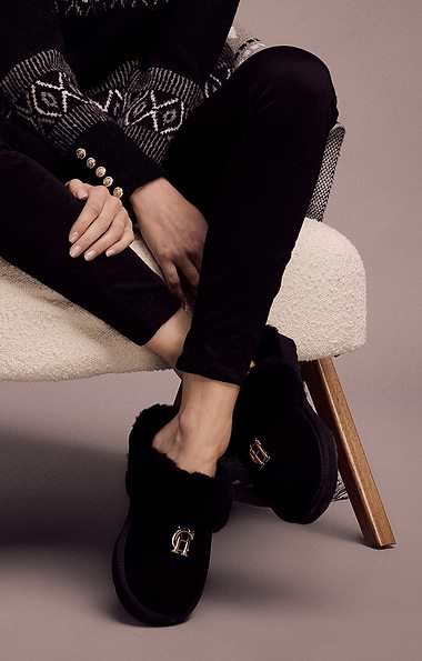 Ladies Holland Cooper Classic Shearling Slipper