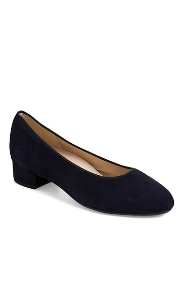 Ladies Gabor Betty Suede Court Shoe
