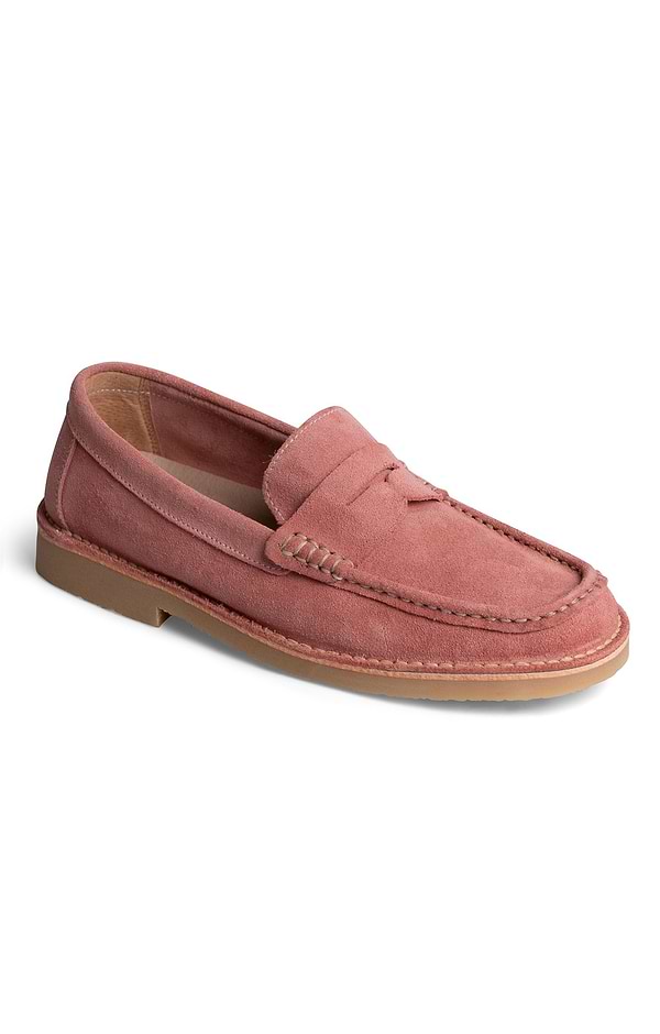 Men's Suede Penny Loafers