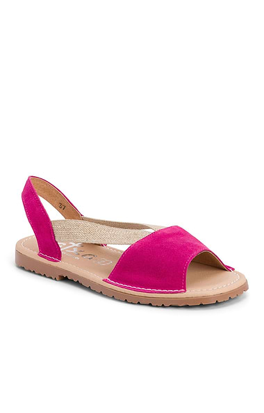 Ladies Flat Suede Slingback Sandals
