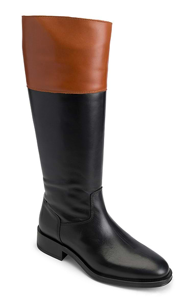 Ladies 2 Tone Classic Leather Boot