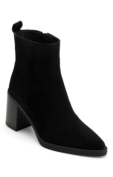 Ladies Suede High Ankle Boot