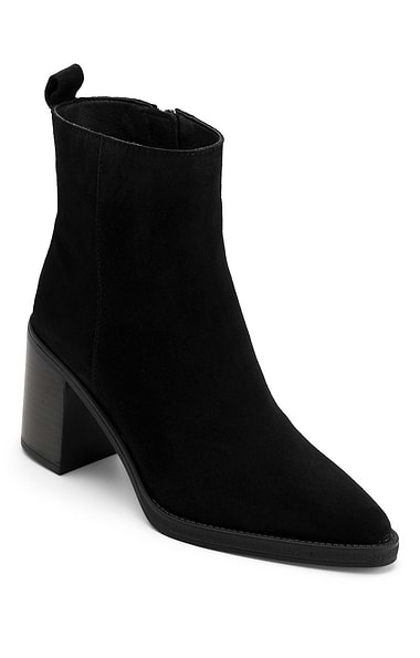 Ladies Suede High Ankle Boot
