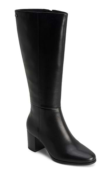 Ladies Caprice Leather Mid-Heel Calf Boots