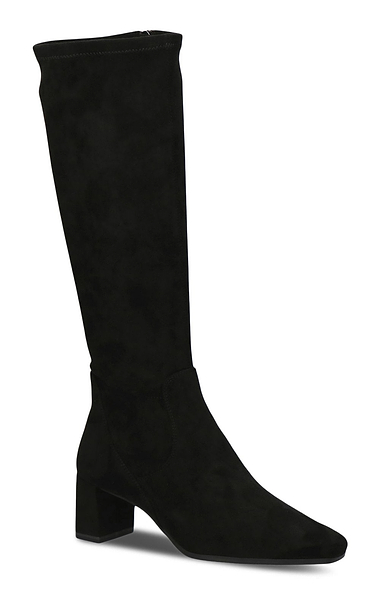 Ladies Mid Heel Long Stretch Boots