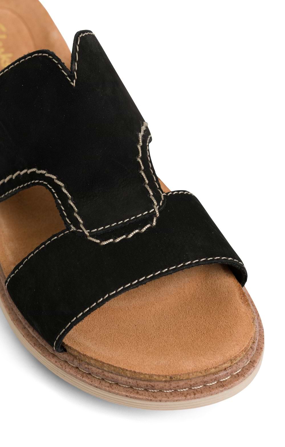 Ladies Clarks Arwell Walk Sandal, Black - House of Bruar