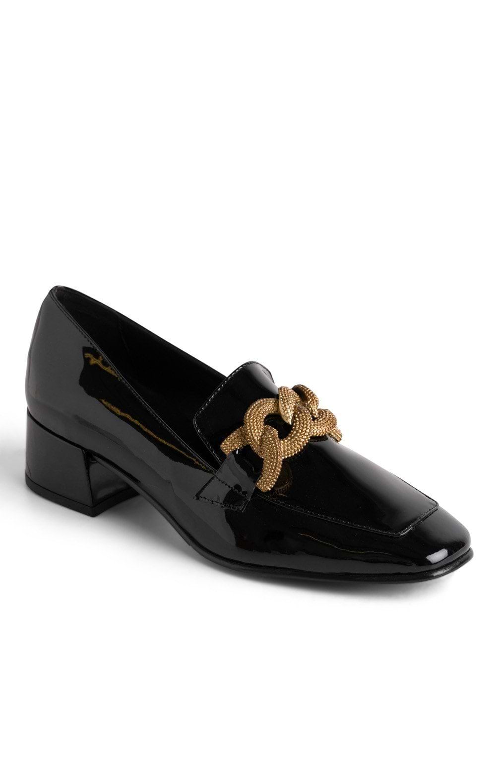 Ladies Chain Mid Heel Loafer - House of Bruar