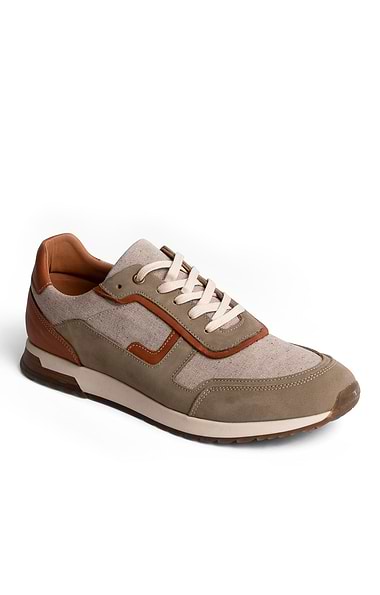 Men's Canvas and Nubuck Trainers