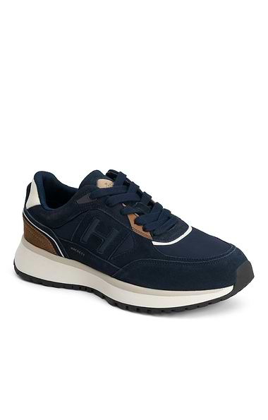 Men's Hackett London Otto Suede Running Trainers
