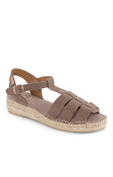 Ladies Toni Pons Suede Fisherman Sandal