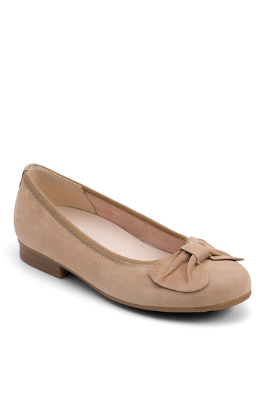 Ladies Gabor Alanis Suede Bow Pump
