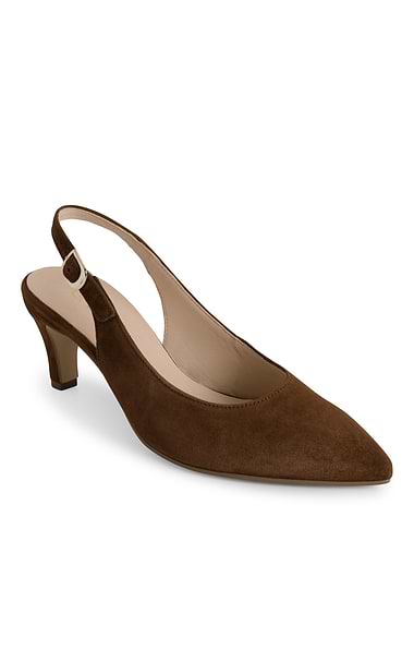 Ladies Gabor Lazona Suede Slingback High Heels