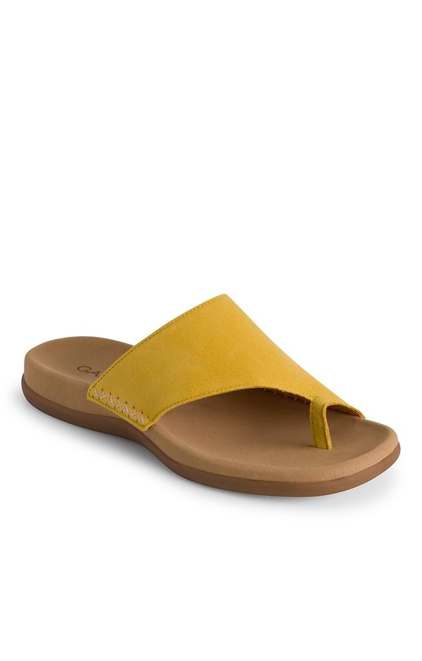 Ladies Gabor Lanzarote Split Toe Leather Slider