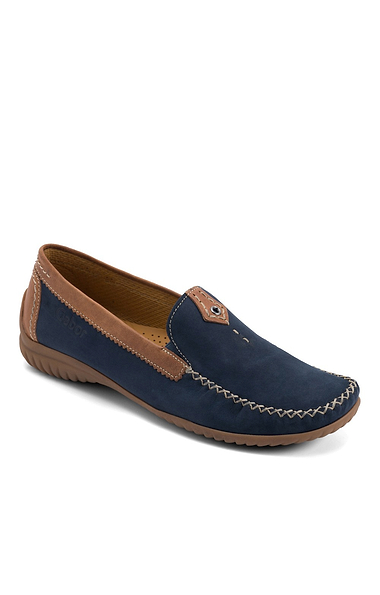 Ladies Gabor Multi Colour Leather Moccasins