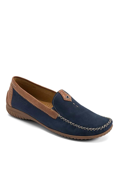 Ladies Gabor Multi Colour Leather Moccasins