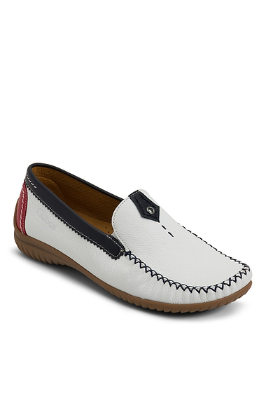 Ladies Gabor Multi Colour Leather Moccasins