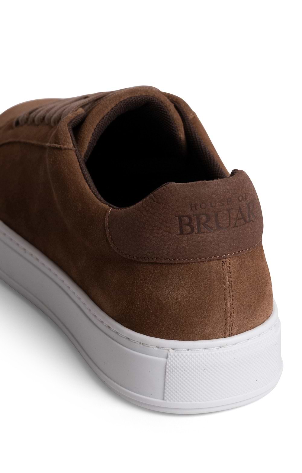Mens Suede Harris Sneakers, Brown - House of Bruar display picture 3