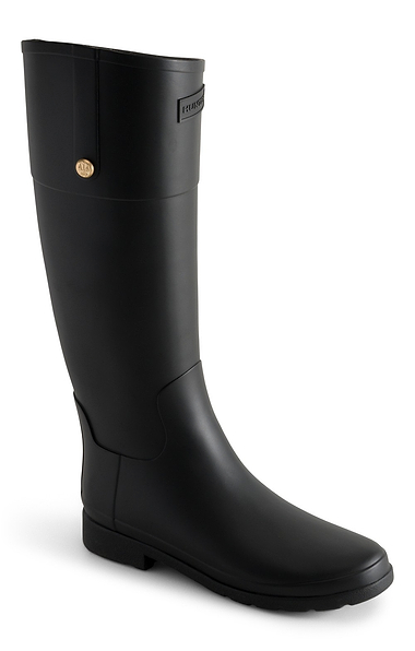 Ladies Hunter Refined Gold Trim Riding Boot