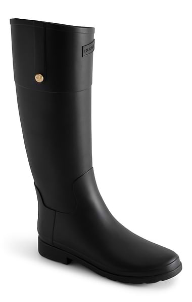 Ladies Hunter Refined Gold Trim Riding Boot