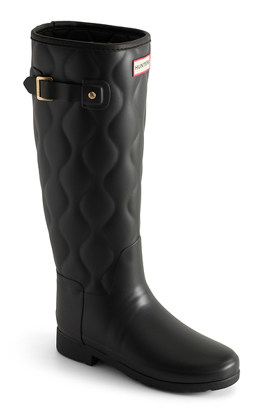 Ladies Hunter Tall Onion Quilt Wellington Boots