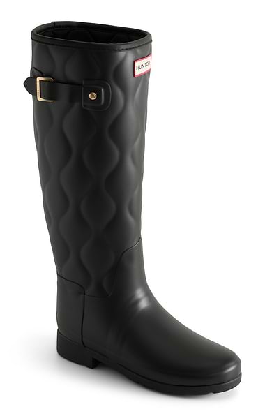 Ladies Hunter Tall Onion Quilt Wellington Boots