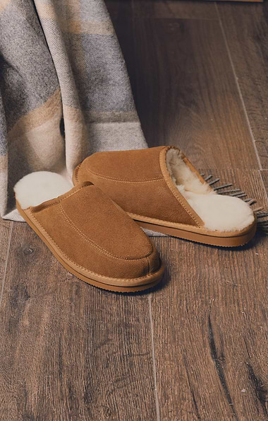 Men's Sheepskin Outdoor Mule Slippers