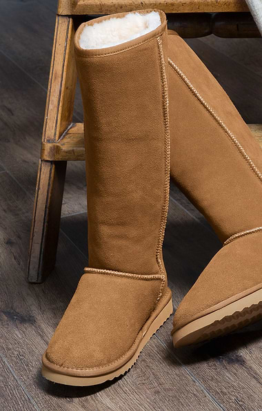 Ladies Tall Sheepskin Boots