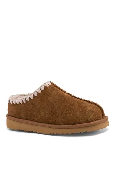 Ladies Embroidered Sheepskin Slipper