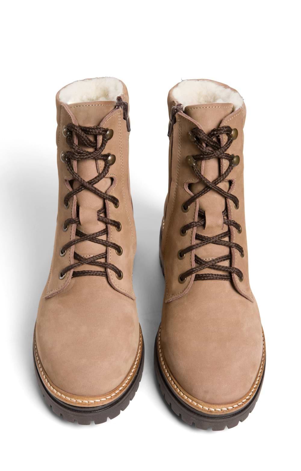 Ladies Wool Lined Boots, Brown - House of Bruar