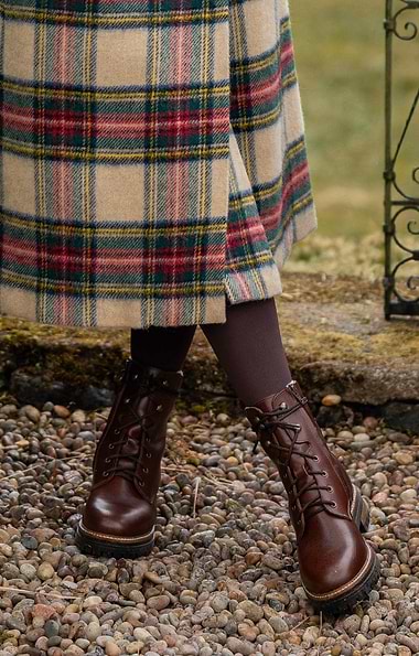 Ladies Leather Wool Lined Boots