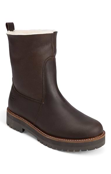 Ladies Turn Back Wool-Lined Boots